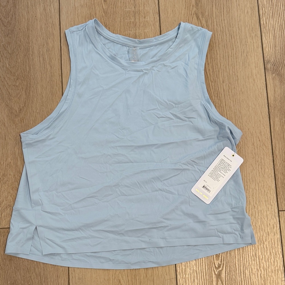 RHONE serene Blue Tank Top new with tags size L